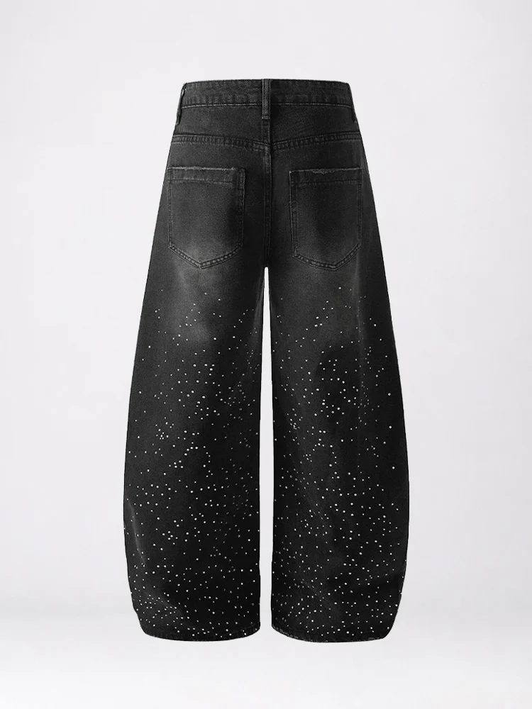 RHINESTONE BAGGY DŽÍNY - Obrázek 5