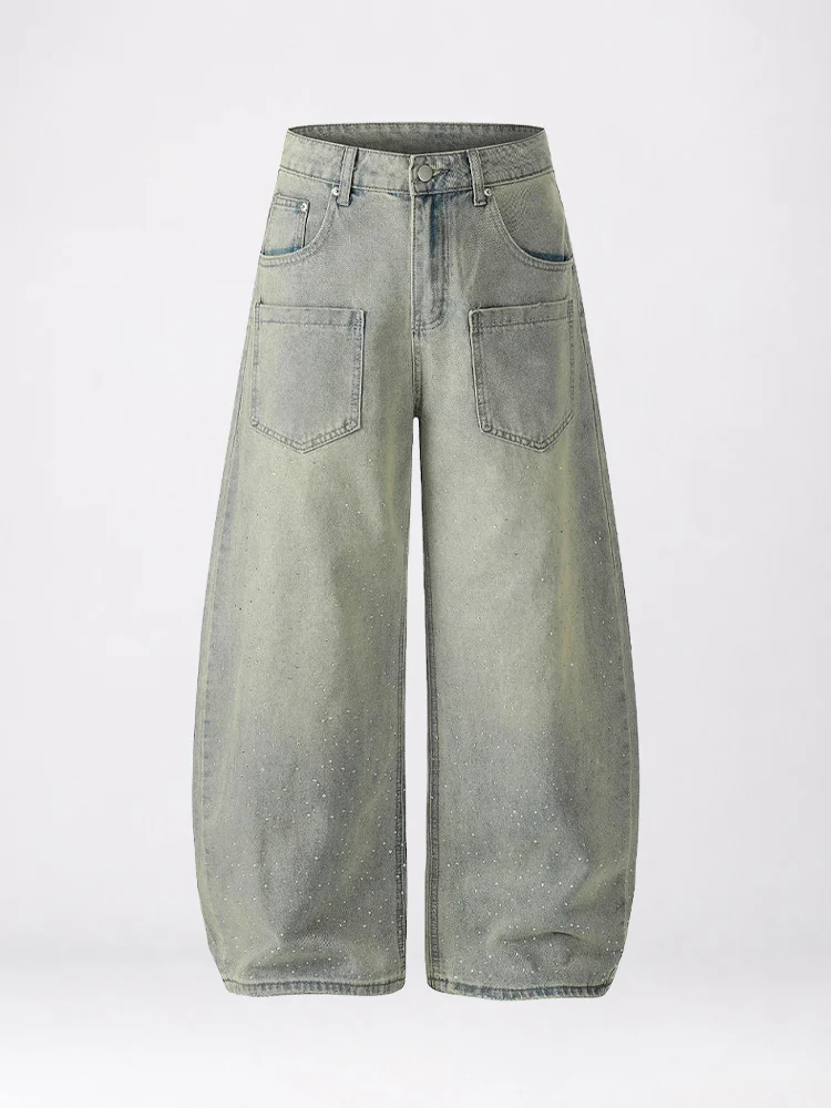 RHINESTONE BAGGY DŽÍNY - Obrázek 6